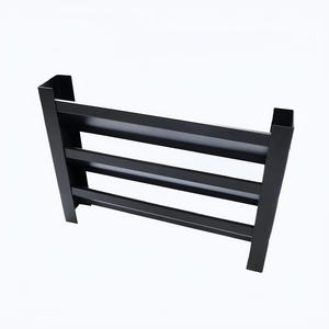 سياج خصوصية خارجي من الفولاذ الأسود بتصميم شرائح للحدائق والفناء - Product Image 4