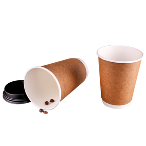 Custom Logo Craft <strong>Paper</strong> Disposable Double Wall <strong>Cups</strong> with Lid Cover for Hot Coffee Tea &amp; Wine-Biodegradable - Product Image 6
