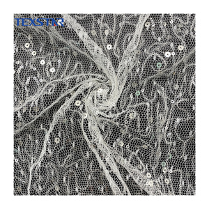 Thêu sequin trên vải lưới sequin - Product Image 1