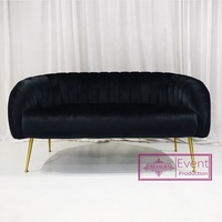 Ensemble canapé double places en velours, mobilier moderne, causeuse de mariage, bleu, livraison gratuite