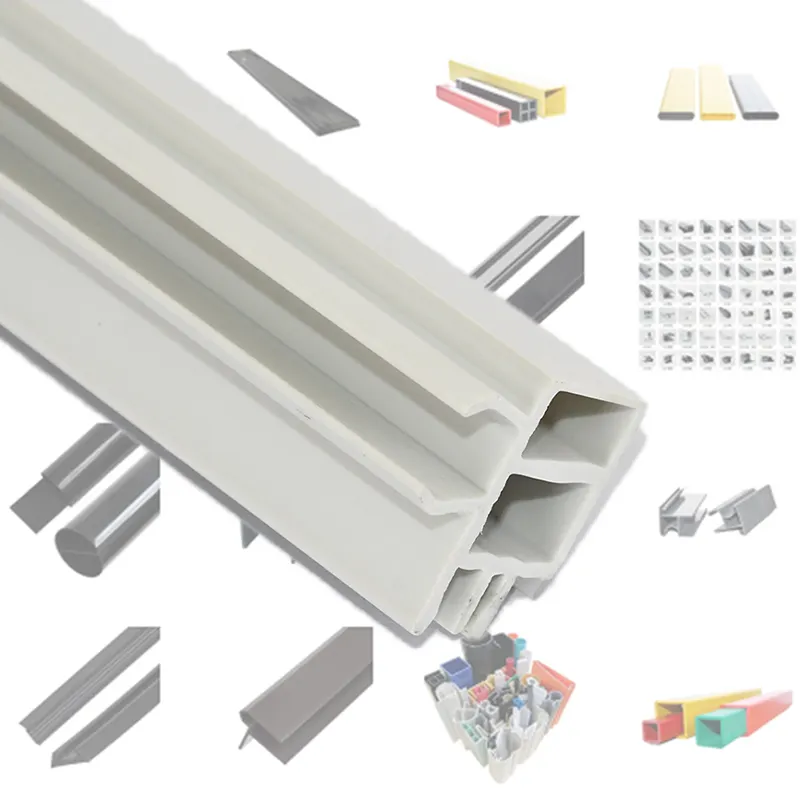 Fábrica personalizada de alta calidad, ventanas y puertas de pvc blanco, fabricante de marcos de perfil de plástico extruido de PVC upvc