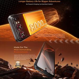 ลดราคา <span class=keywords><strong>Oukitel</strong></span> WP68 Air 5G โทรศัพท์มือถือสุดแกร่ง กล้องมองกลางคืน 12GB+512GB แบตเตอรี่ 8000mAh ระบบ Android 16 NFC 5G โทรศัพท์มือถือ <span class=keywords><strong>Oukitel</strong></span> - Product Image 6