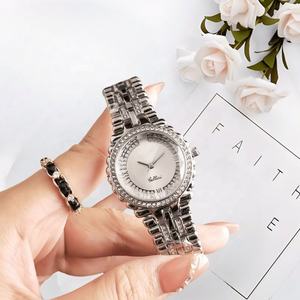 Montre chronographe à quartz pour femme avec boîtier en alliage, cadran en cristal saphir, bracelet de 20 mm, design pièce de monnaie, 38 mm - Product Image 5