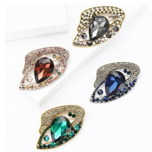 Broches UFO en alliage avec strass, plaquées or, design personnalisé, accessoire pour costume et manteau pour femme, pour mariage, fête, cadeau - Product Image 5