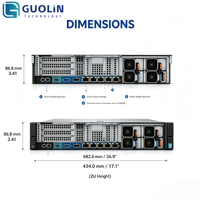 Serveur en rack Dell PowerEdge R730 2U d'origine, double processeur Intel Xeon E5-2600 V4, RAM DDR4, serveur d'entreprise pour centre de données