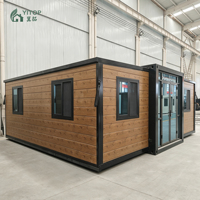 Casa Portátil Plegable, Contenedor Móvil para Oficina, Casas Prefabricadas, Contenedor de Lujo para Vivir al Aire Libre, Casa Prefabricada Expandible