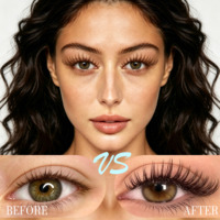 Extensions de cils DIY en grappes non collées 8-16mm, style 3D volumineux, naturel et long, cils supérieurs bruns réutilisables