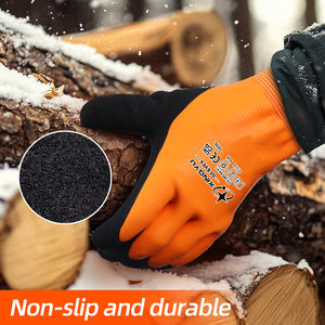 XINGYU 10 ℉ impermeable a prueba de viento pantalla táctil cálidos guantes de invierno para hombres guantes de trabajo recubiertos de látex cálidos guantes de trabajo de construcción - Product Image 5