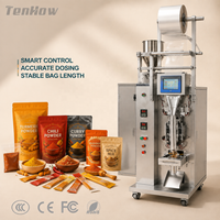 Machine d'emballage automatique compacte multifonctionnelle à commande PLC pour sachets à trois soudures latérales pour poudre de farine