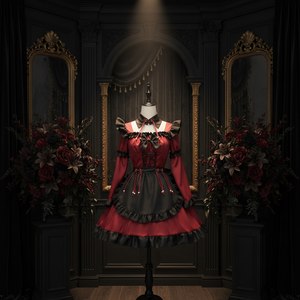 <span class=keywords><strong>Disfraz</strong></span> de cosplay de Halloween de alta calidad para <span class=keywords><strong>mujer</strong></span> adulta, estilo gótico, diablita, lolita, sirvienta, anime, chica genial. - Product Image 6