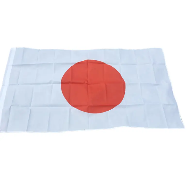 Hot Wholesale Japan National Flag 3x5 FT 90X150CM Banner Vivid Color and UV Fade Resistant Japanese Flag Polyester For Event