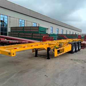 Semirremolque de Diseño Esqueletal de 3 Ejes de Hierro Resistente, Chasis para Contenedores, Remolques de Carga y Utilitarios, Carga Útil Máxima de 25001-30000 kg - Product Image 5