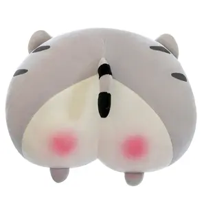 Cute Bubble Butt Anime peluche animales de peluche melocotón caderas juguetes suave en forma de Trasero cojín creativo gato cerdo Corgi culo almohada