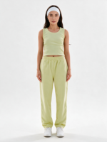 Tank Top Rajut Wanita Pendek, Basic Polos, Santai, Nyaman, Bernapas, Ramah Lingkungan