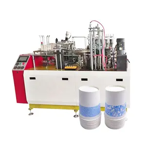 Top Quality Totalmente Automático Ultrassom Single Wall Paper Cup Making Machine Preço