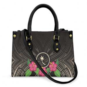 Polynesian Custom Personal ized New Trendy Design Damen handtaschen Luxus Top Griff Leder Umhängetasche Pu Umhängetasche Geldbörsen - Product Image 1