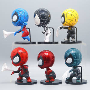 ฮอต คิว เว<span class=keywords><strong>อร</strong></span>์ชั่น ชุดฟิกเก<span class=keywords><strong>อร</strong></span>์อนิเมะแบบหัวโยก - 6 ตัวละครฮีโร่แมงมุม<span class=keywords><strong>ส</strong></span>ีเมทัลลิก <span class=keywords><strong>ส</strong></span>ำหรับตกแต่ง<span class=keywords><strong>เค้ก</strong></span>และโต๊ะทำงาน - Product Image 4