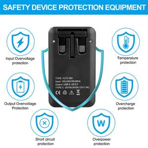 Cargador de teléfono Android <span class=keywords><strong>Gan</strong></span> PD USB A + C Carga rápida EE. UU. UE Reino Unido Adaptador de pared personalizado para Iphone - Product Image 6