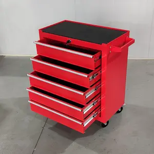 modern workshop iron 4 drawer single door steel mobile toolbox metal steel tool storage cabinet with wheels tool cabinet