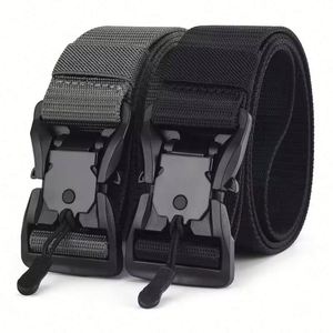 Cinturón Táctico de Nylon de Alta Calidad para Entrenamiento al Aire Libre para Hombre, Hebilla de Liberación Rápida, Estilo Vintage, Material de Aleación, Moderno - Product Image 3