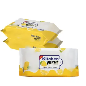 Disposable Multifunctional Reusable Kitchen Cleaning Wipes Strong Oil Removal Kitchen Wet Wipes