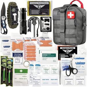 Kits de premiers secours d'urgence en gros, 142 pièces d'équipement de survie professionnel avec sacs personnalisés - Product Image 1