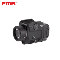 Lampe de poche tactique FMA LR-F8G à double objectif avec faisceau laser vert combiné Design à profil bas Rechargeable TB1475