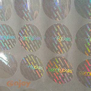 Pegatinas Holográficas Transparentes, Etiqueta Holográfica Transparente - Product Image 2