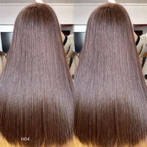 HD Lace Top Swiss Lace Juive Half Handtied Perruques Cheveux Humains 20 Pouces #6 Couleur Super Légère Couche En Stock - Product Image 2