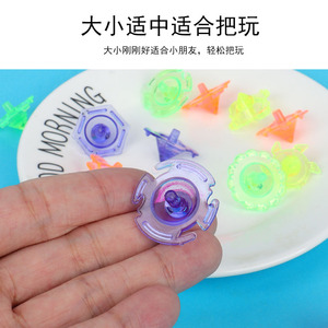 Trompo giratorio de plástico transparente para niños de 4 a 6 años, mini juguete de regalo con diseño de borde de encaje - Product Image 2