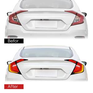 New Design LED Rear Back <b>Light</b> for for Tail Lamp Retrofit Upgrade <b>Daytime</b> <b>Running</b> <b>Light</b> 12V Yellow White Honda Civic 2015-2016 - Product Image 2
