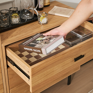 Modern Design 3 <b>Drawers</b> Wooden Living Room <b>Storage</b> Cabinet Modular Eco-Friendly Large Capacity Side Table Modern Wooden Manufact - Product Image 2