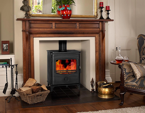 Cast Iron Freestanding Eco-Friendly <b>Wood</b> <b>Burning</b> <b>Stove</b> Fireplace <b>Small</b> Mini Log Burner for Villa Living Room Indoor Use - Product Image 1