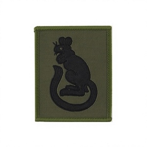 Écusson de luxe personnalisé en feutre non tissé 3D, motif Aigle en quartiers et Bouclier, Formation Désert de Sable Noir, à coudre/à thermocoller pour vêtement - Product Image 4