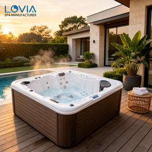 <span class=keywords><strong>Vasca</strong></span> Idromassaggio Spa con Getti Massaggianti per 5 Persone da Esterno per Applicazioni da Giardino - Product Image 1
