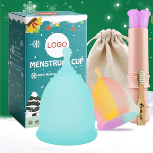 Meilleures coupes menstruelles pliables, organiques, économiques, transparentes, petites, en silicone souple, réutilisables, avec accessoires de nettoyage, coupes menstruelles médicales pour femmes - Product Image 1