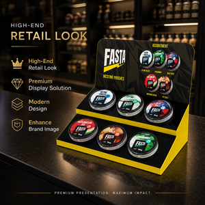 Expositor de Sobremesa Personalizado para Bolsas de Snus Fasta, Soporte para Latas de Tabaco, Estante de Exhibición de Latas de Snus para Tiendas Minoristas, Expositor Acrílico - Product Image 1