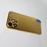 Boîtier de téléphone portable personnalisable de luxe de Dubaï pour iPhone 14 Pro Max, design gravé en profondeur et plaqué sous vide