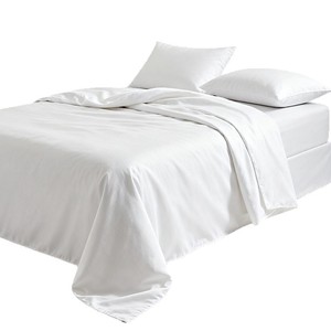 Parure de lit quatre pièces pour hôtel, 80 fils, drap blanc, <span class=keywords><strong>housse</strong></span> de couette, linge de maison, évacuation de l'humidité, respirant, toutes saisons - Product Image 5