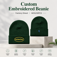 Gorros de Invierno Personalizados al por Mayor con Logotipo, Gorro de Lana Suave con Parche Bordado Ovalado