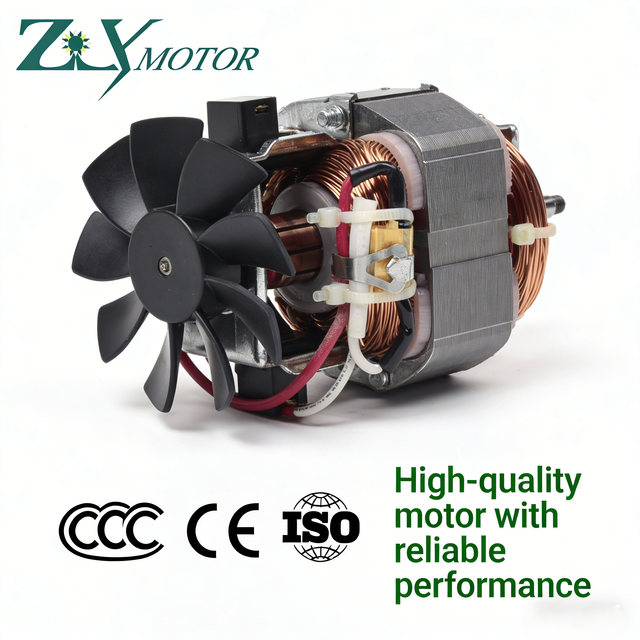 Universal Single-Phase Electric Motor Model ZYU7625 120V 212W Customizable Durable Blender Parts Factory Direct Sale 1-Year