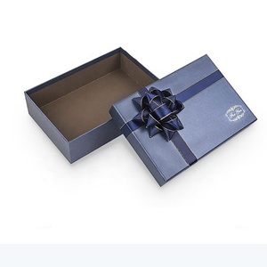 Boîte-cadeau en carton bleu fantaisie sur mesure, personnalisée, boîtes à bijoux bleues, pour <span class=keywords><strong>portefeuille</strong></span> en cuir pour hommes, pièces - Product Image 3