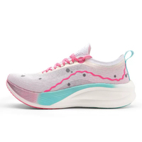 Chaussures de course Marathon à plaque de carbone pleine paume supercritique pour le printemps et l'été, respirantes, légères, haute élasticité, amortissantes