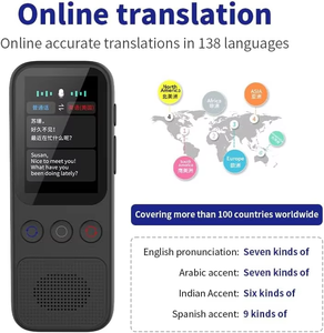 Smart <strong>Android</strong> Instant Offline Voice Translation Portable Two-Way Language Translator S80 IPS Wi-Fi 138 Languages for Meetings - Product Image 3