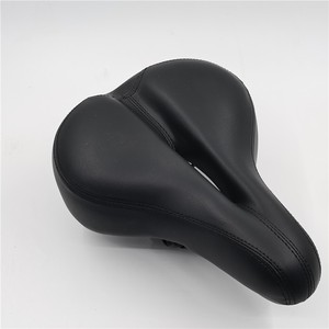 Bicycle Saddle Center Hole Soft Comfortable <b>Large</b> Size For Mountain Bike Unisex Adults Black Red Blue All Seasons - Product Image 2