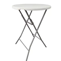 Table pliante haute ZDY-200 en HDPE, légère, pour hôtel, événements extérieurs et location