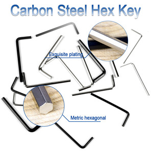 De acero al carbono 0,9mm 1,5mm 2mm 2,5mm 3mm 4mm 5mm 6mm 8mm en forma de L hexagonal llave Allen