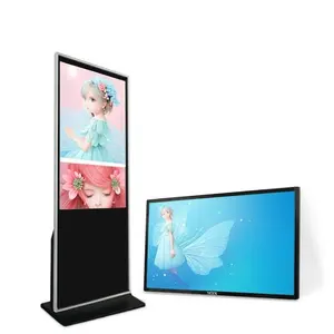 43 polegadas vertical publicidade media player touch screen para shopping quiosque digital signage display