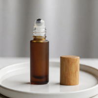 Bouteilles à bille en verre, petites, moyennes et grandes tailles, durables, transparentes, pour aromathérapie, massage et soins de la peau