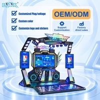 Machine de jeu d'arcade commerciale à capteur de mouvement pour jeux de danse et de combat sportifs, à monnayeur, pour FEC